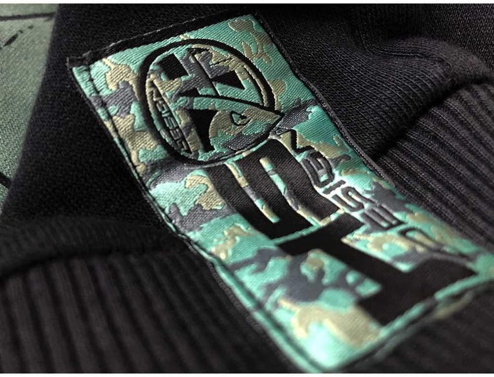 HOTSPOT DESIGN Hoodie Carpfishing, XL, Schwarz, Sweater mit Kapuze, Tarndetail, 010301104