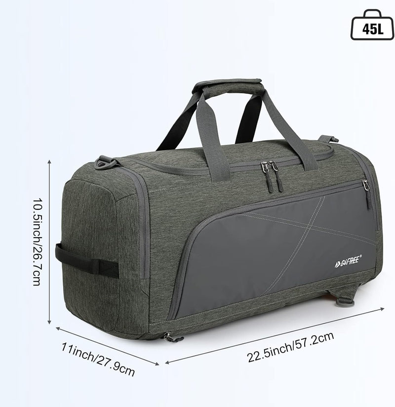 G4Free 60L Grosse Sporttasche&Reisetasche für Damen und Herren/mit Schuhfach & Nassfach/Trainingstas