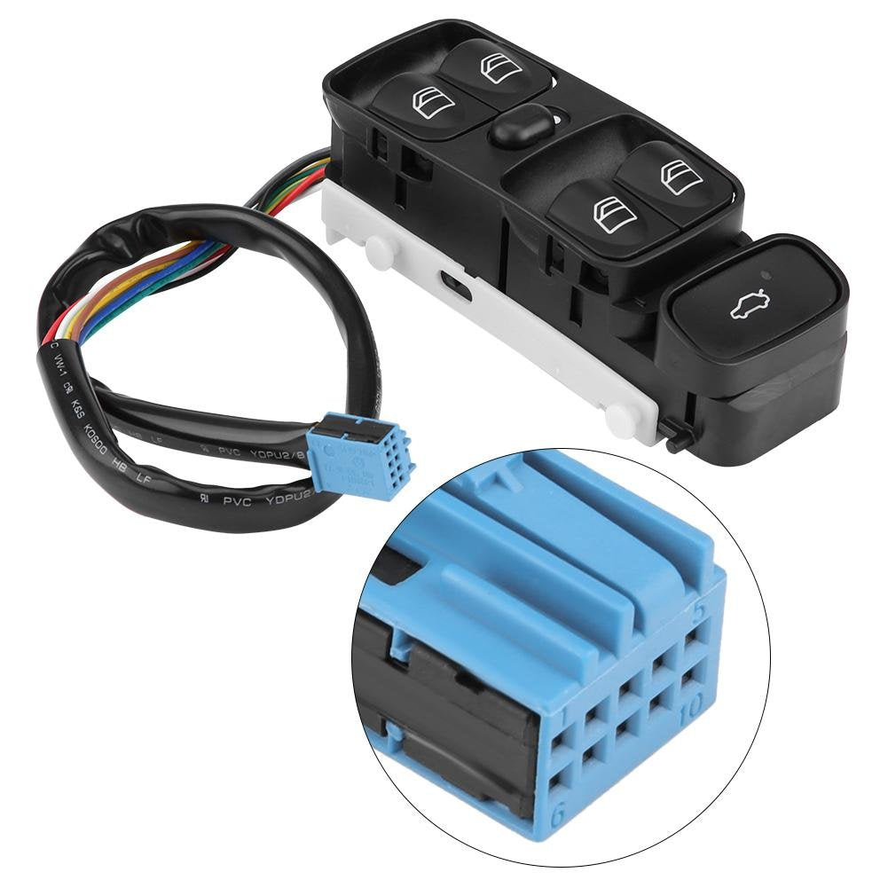 Keenso Auto Fensterheber Schalter, Auto Elektisch Fensterheber Hauptschalter Fit für W209 CLK320 CLK