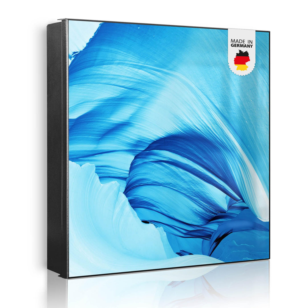 banjado Grosser Schlüsselkasten Metall - Schlüsselbox 30x30cm mit 32 Haken - Schlüsselkasten modern