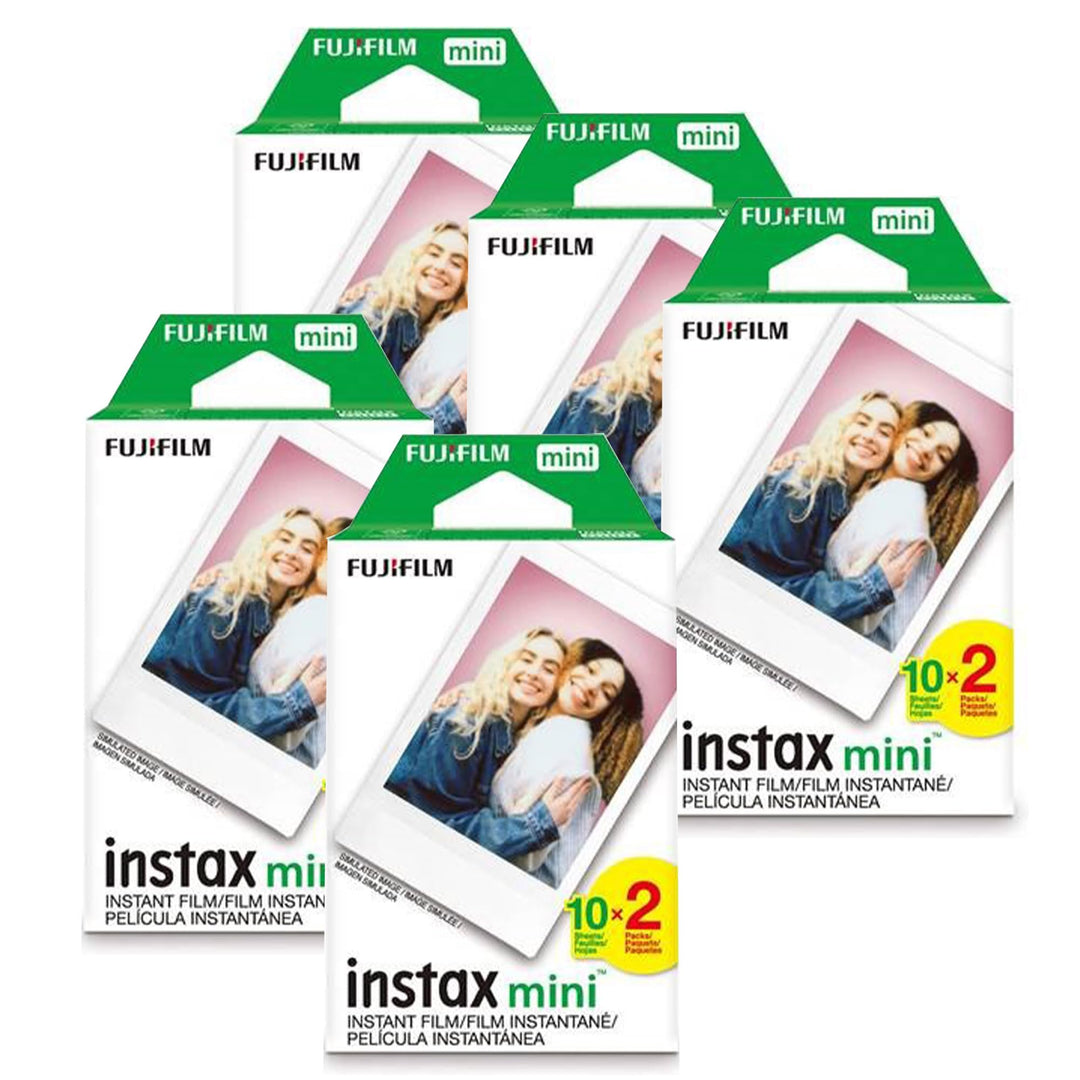 Fujifilm Instax Mini 100 Sofortbildfilm für Fuji 7s 8 25 50s 90 300 Sofortbildkamera, Share SP-1 Wei