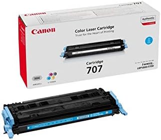 Canon 707 C original Toner Cian für ISensys Laserdrucker Cyan Toner Cartridge, Cyan Toner Cartridge