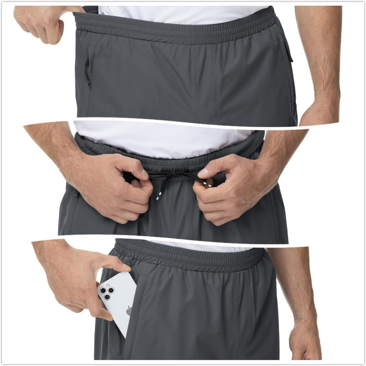 donhobo Herren Hose Wasserdicht Regenhose Leichte Winddichte Fahrrad für Outdoor Mesh Atmungsaktiv A