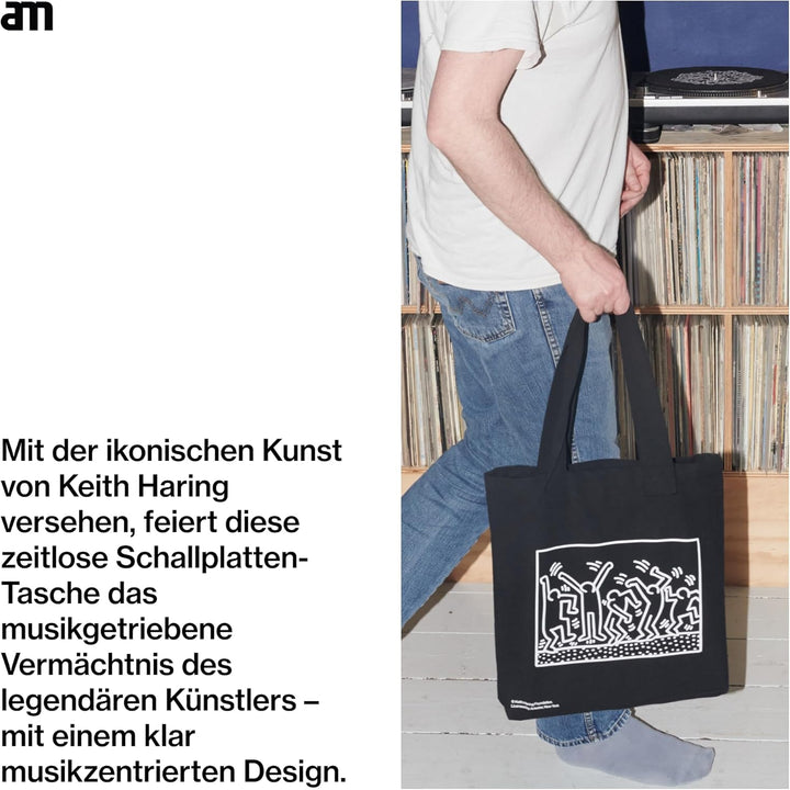 Record tote bag - AM Clean Sound x Keith Haring