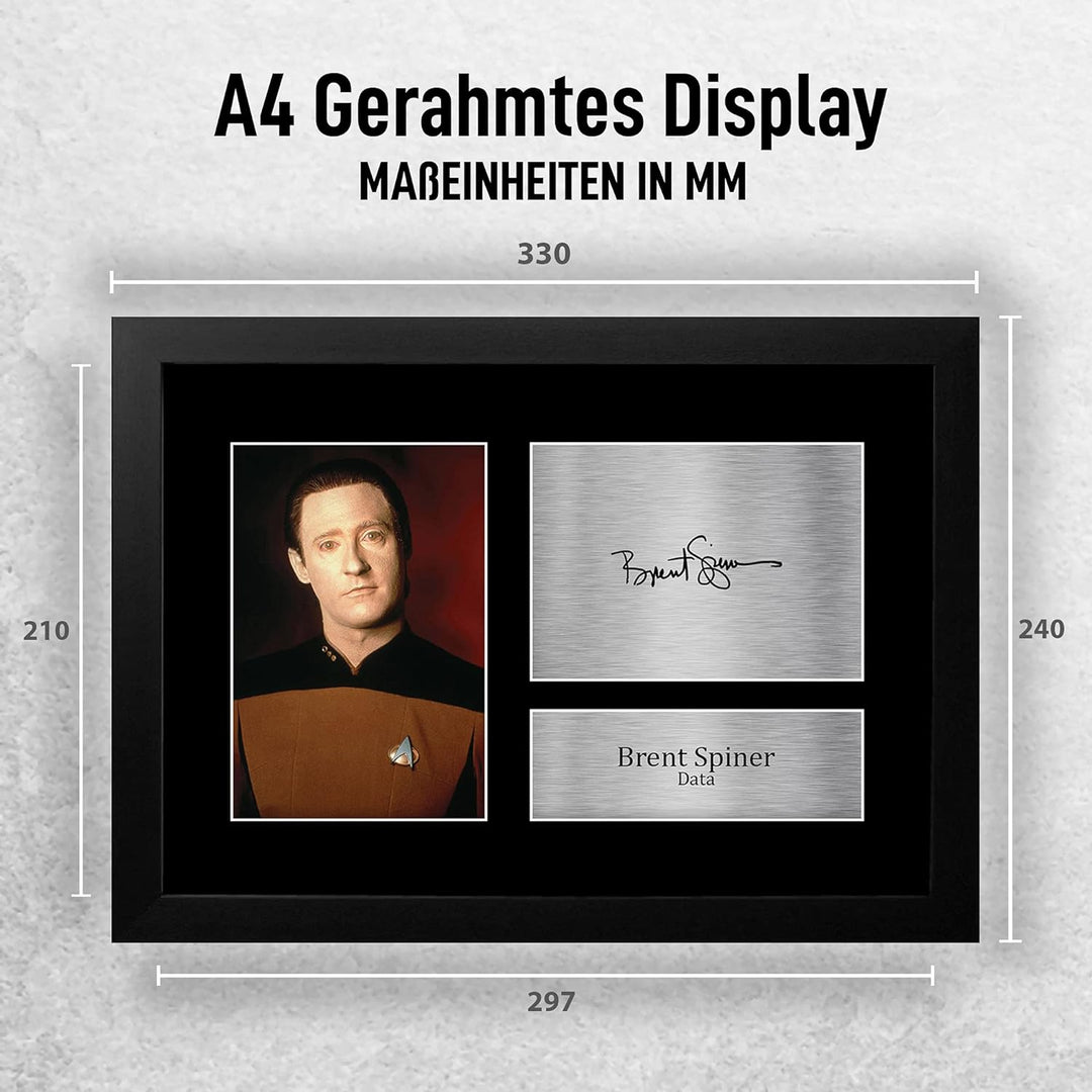HWC Trading FR A4 Brent Spiner Star Trek Data Geschenke Gedruckt Signiert Autogramm Bild Für Fernseh