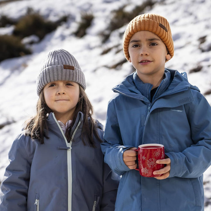 MAGISDU Baby Wintermütze Kinder Merino Mütze Jungen&Mädchen Wollmütze Strickmütze Winter Beanie Ther