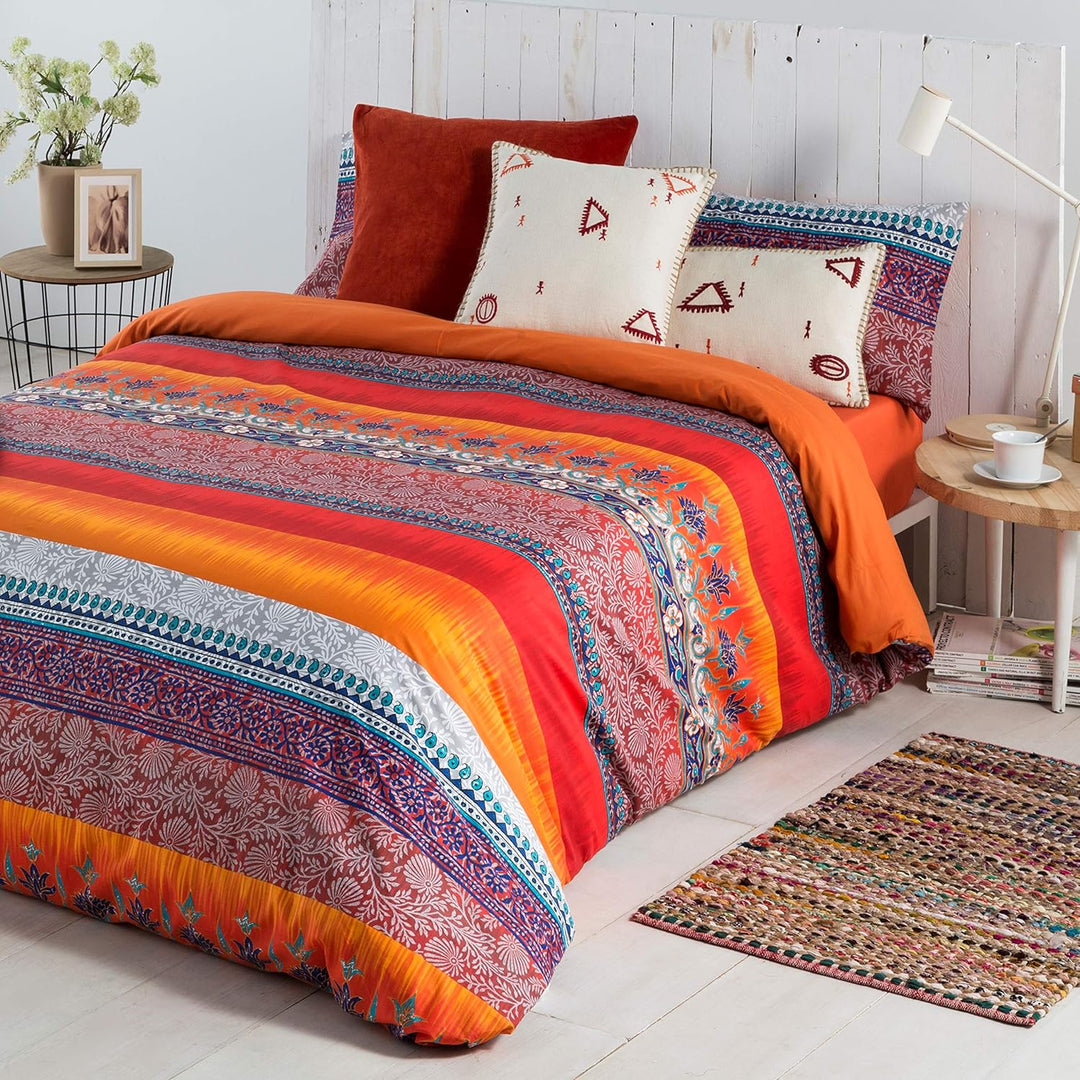 COTTON ARTean Bettbezug Indi II für Bett mit 90 cm Breite, 100 % Baumwolle Cama de 90 cm (150 ancho