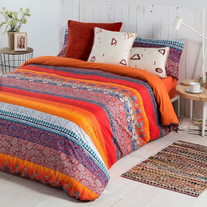 COTTON ARTean Bettbezug Indi II für Bett mit 90 cm Breite, 100 % Baumwolle Cama de 90 cm (150 ancho
