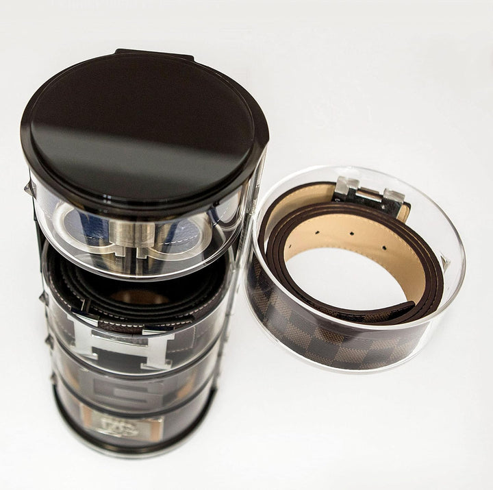 ELYPRO Gürtel-Organizer – Acryl-Organizer und Display für Accessoires wie Gürtel, Schmuck, Uhrenetui