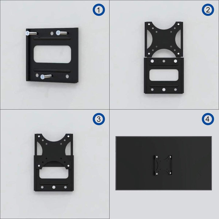 Suptek TV Halterung, Extremely Lightweight Fixed TV Wandhalterung für 17-27 Zoll Flach & Curved Fern
