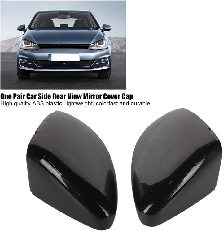Spiegelkappen Golf 7-Ein Paar Autoseitenrückspiegelabdeckung Rückspiegelkappe Für 7 Mk7 Mk7.5 R Gti