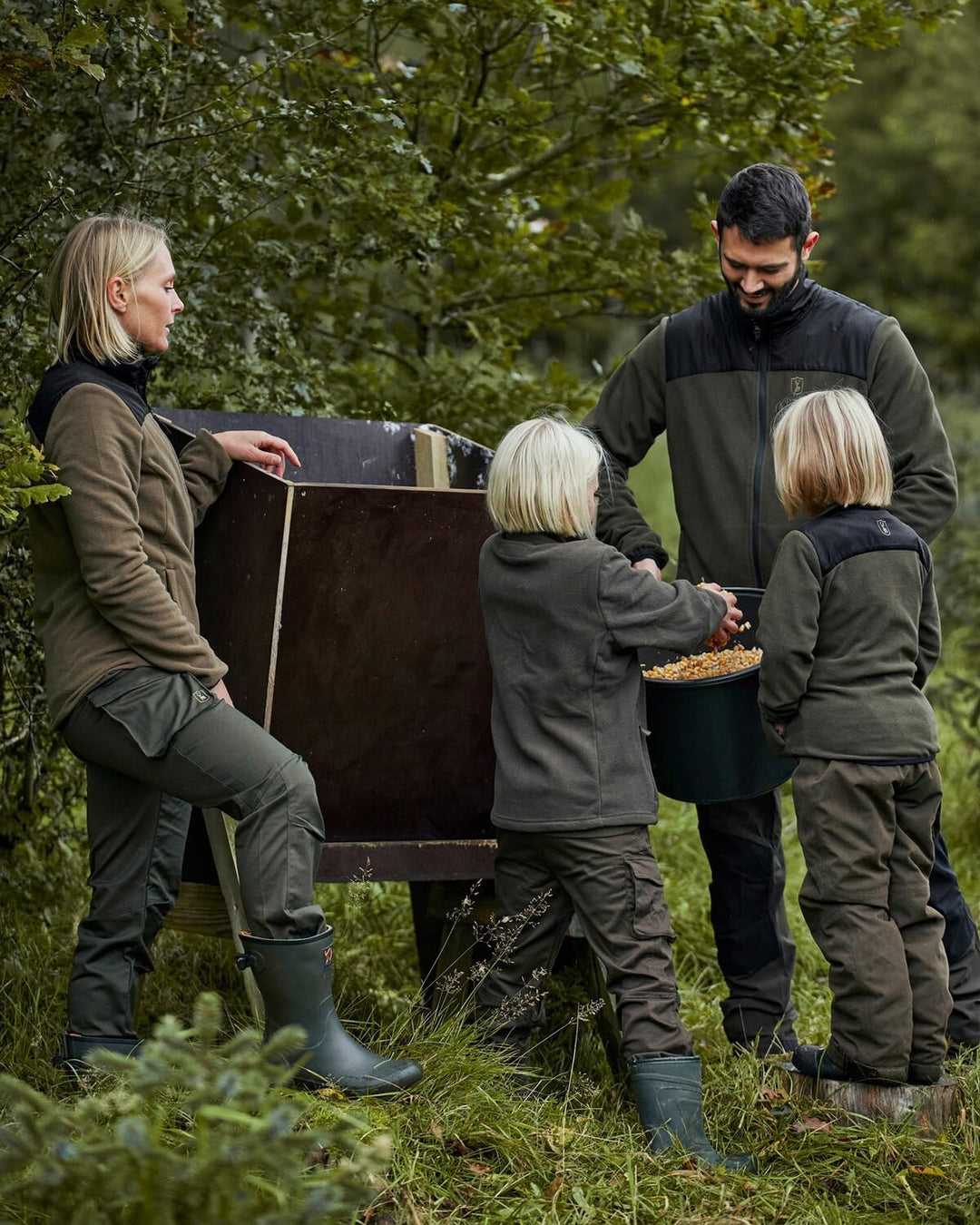 Deerhunter Unisex Youth Fleecejacke Chasse Einheitsgrösse Olive, Einheitsgrösse Olive