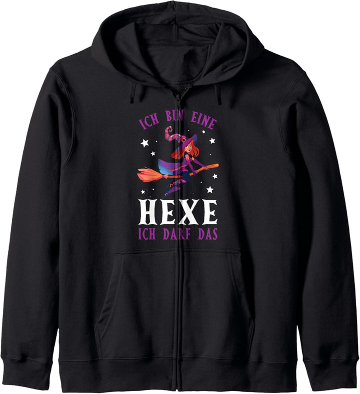 Ich Bin Eine Hexe Ich Darf Das Hexerei Magie Hexen Spruch Kapuzenjacke
