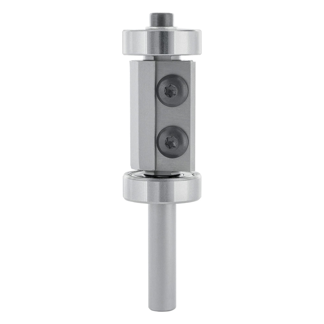 ENT 20412 Wendeplatten Bündigfräser HW, Schaft (S) 8 mm, Durchmesser (D) 22 mm, NL 30 mm, mit Kugell