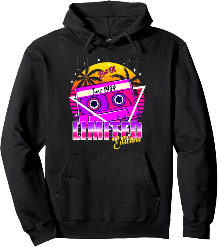 Vintage 1984 Geburtstag Juni 1984 Geburtstag Best of June 1984 Pullover Hoodie