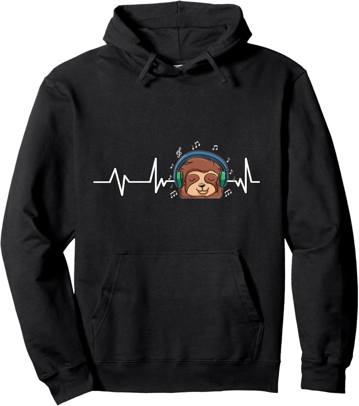 Faultier Herzschlag Faultier Geschenk Faultier Pullover Hoodie