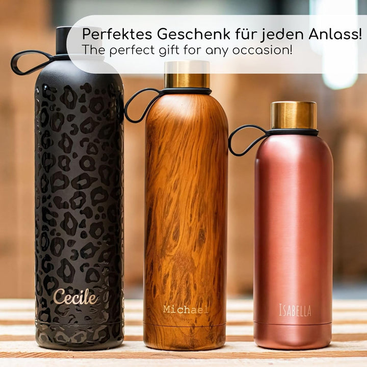 Milu Thermosflasche 500ml Isolierte Trinkflasche - Ostergeschenke für Frauen &amp; Männer I Geschenk Ide