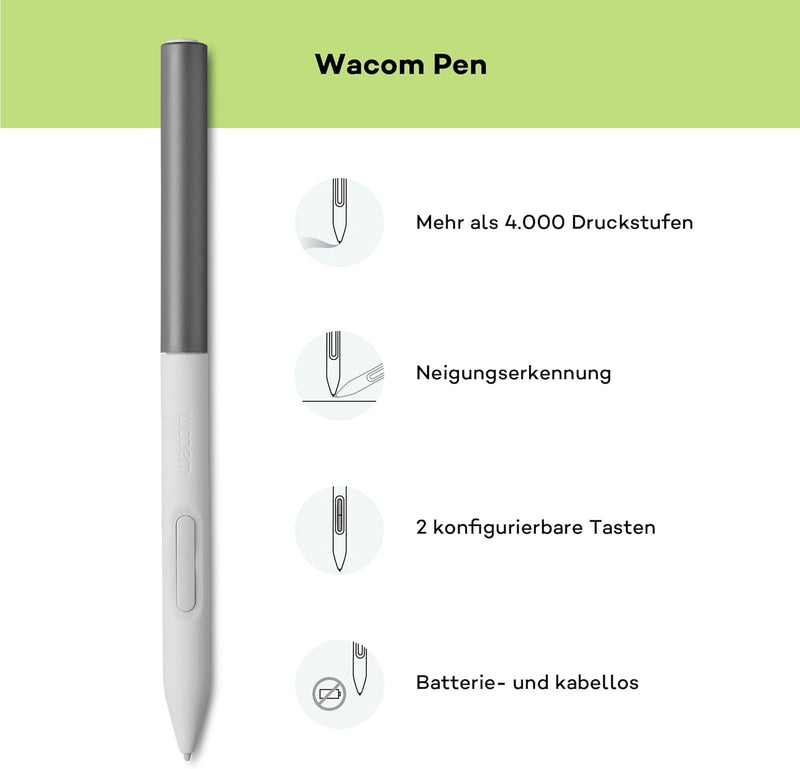 Wacom One 13 Touch Zeichentablett mit 13,3-Zoll-Multi-Touch-Bildschirm, Full-HD, 99% sRGB, inkl. bat