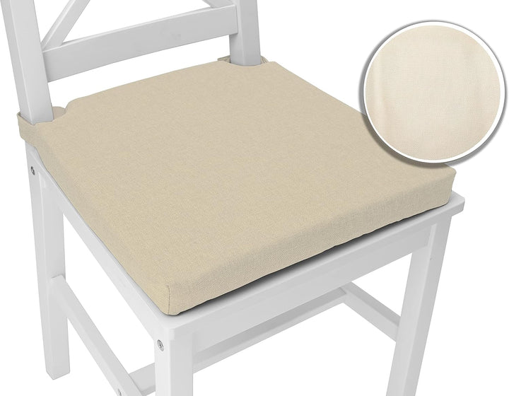 sunnypillow 4er Set Stuhlkissen mit Klettverschluss Polsterauflage Auflage für Stühle - Indoor/Outdo