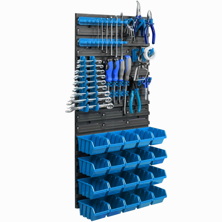 botle 20 Stapelboxen Wandregal Kunststoff 39 x 78 cm Werkzeughalter Werkstatt Garage Lagersystem Sic