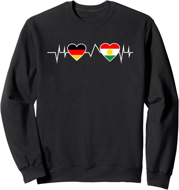Kurden Kirdischer Herzschlag Sweatshirt