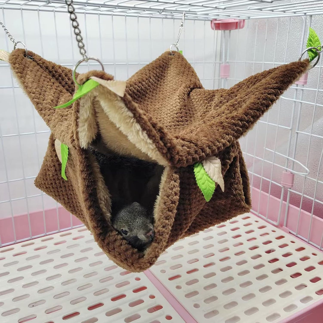 Kleintierhängematte, Hamster Hängematte Hängematte & Tunnel Warmbett Hauskäfig Nestkäfig Hängetunnel