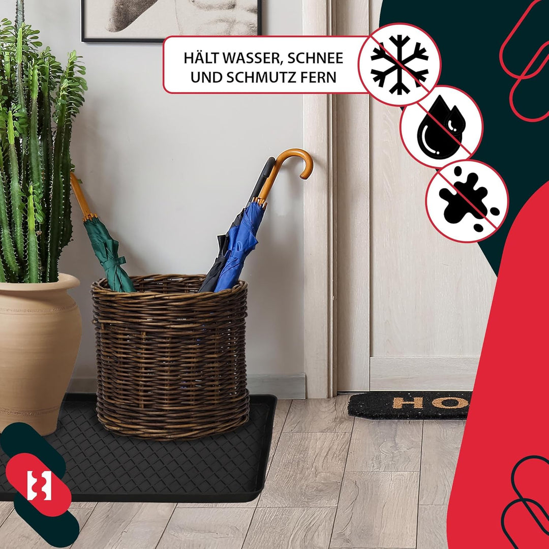 KOTARBAU® 2er Set Schuhabtropfschale - 40 x 80 cm - Abtropfmatte für Schuhe - Schuhablage für Herbst