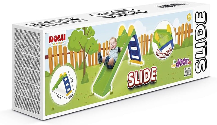 Dolu 3031 Kinder Rutsche, Grün & Blau, Geeignet ab 2 Jahren, Kinder Rutsche Indoor & Outdoor Nutzung