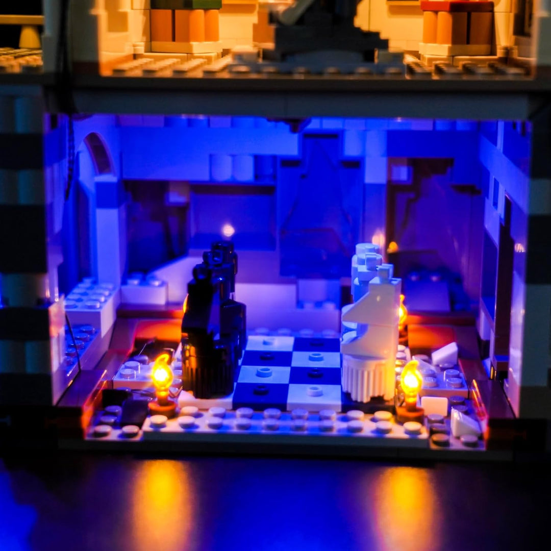 Fernbedienung Licht-Kit Kompatibel mit Lego 76454 Hogwarts Castle: The Main Tower (Kein Modell), Led