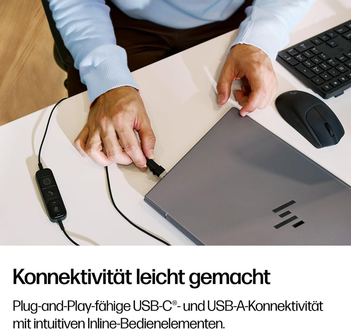 Poly Mission 420, USB‑C, KI‑basierte Geräuschunterdrückung, UC‑Zertifiziert, Schwarz Mission 420 Bin