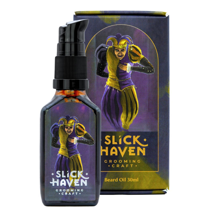 Royal Jester Bartöl 10ml / 30ml – zitrisch-würziger Duft mit Vanille – Handgefertigte Qualität, feuc