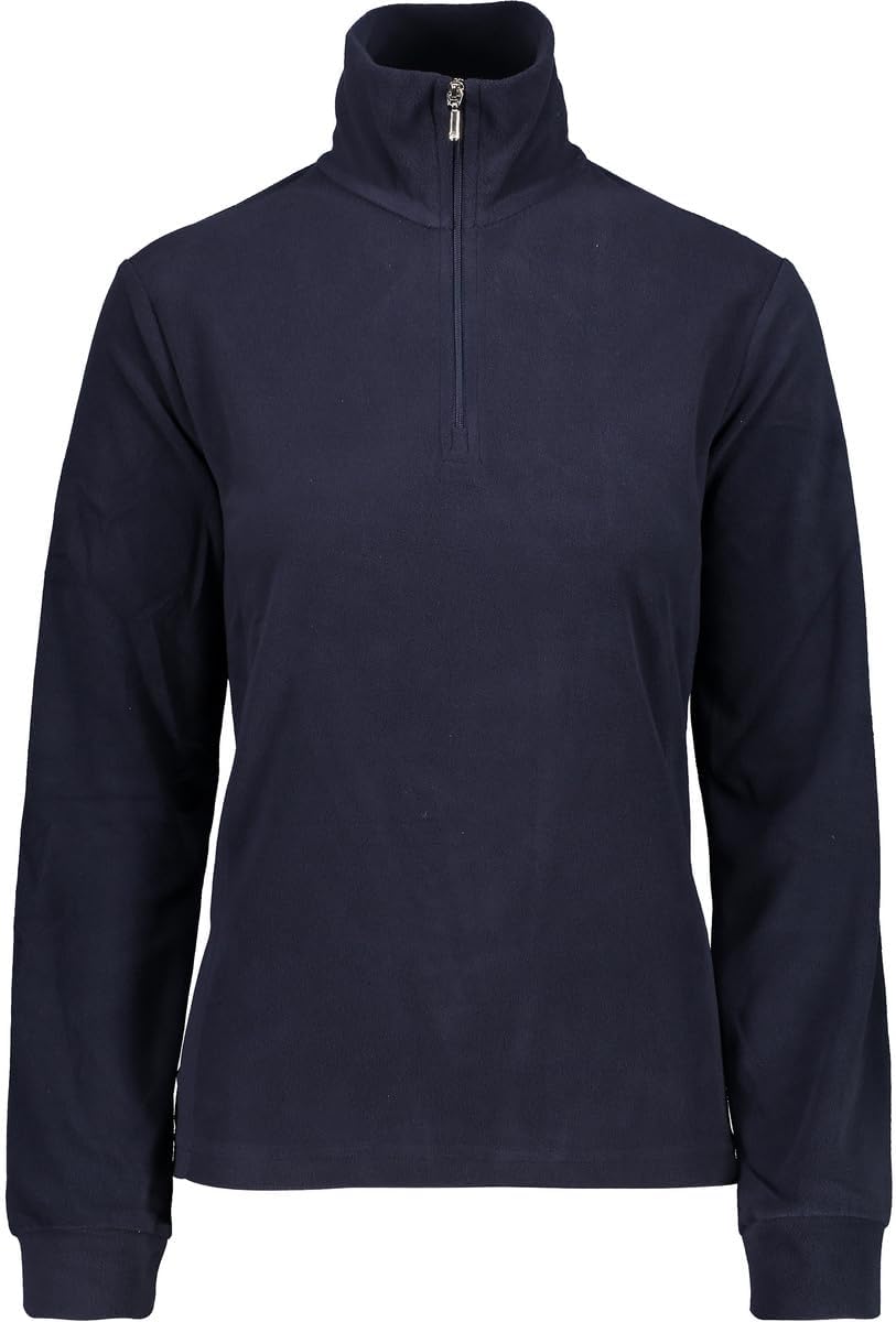 CMP Damen Funktions Fleece Sweatshirt 4XL Schwarz Blau, 4XL Schwarz Blau