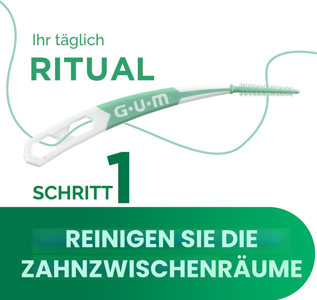 GUM SOFT-PICKS PRO Interdentalreiniger | gebogene Form für leichten Zugang zu schwer zugänglichen St