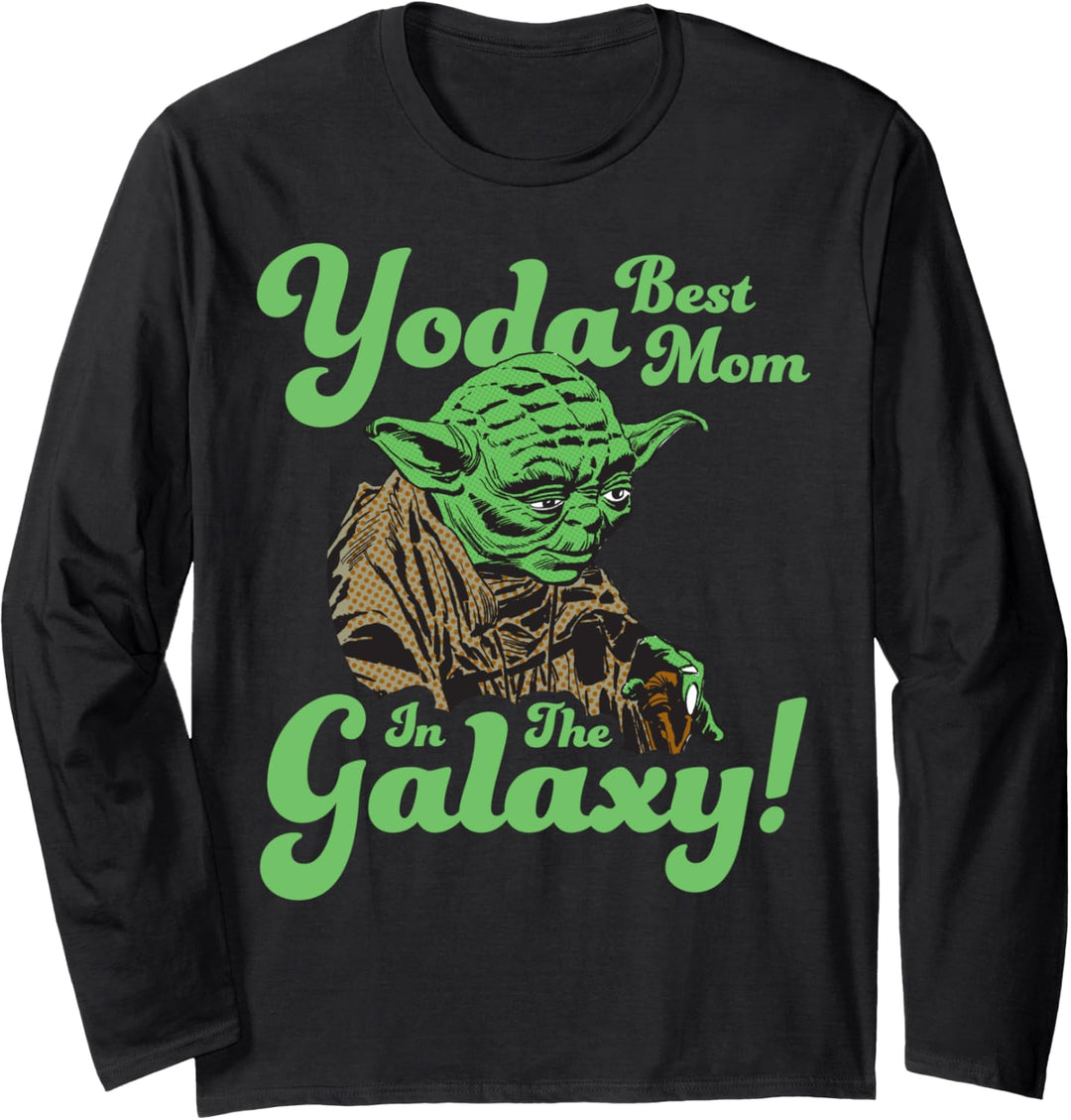 Star Wars Muttertag Yoda Best Mom In The Galaxy Langarmshirt
