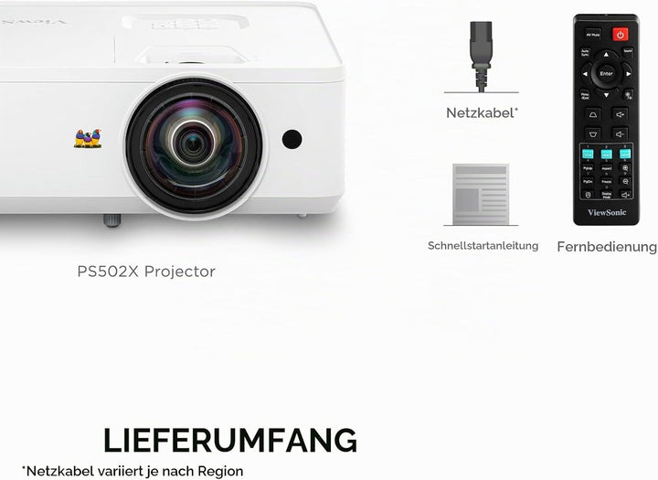 Viewsonic PA503S 3D Heimkino DLP Beamer (SVGA, 3.600 ANSI Lumen, HDMI, 2 Watt Lautsprecher, 1.1x opt