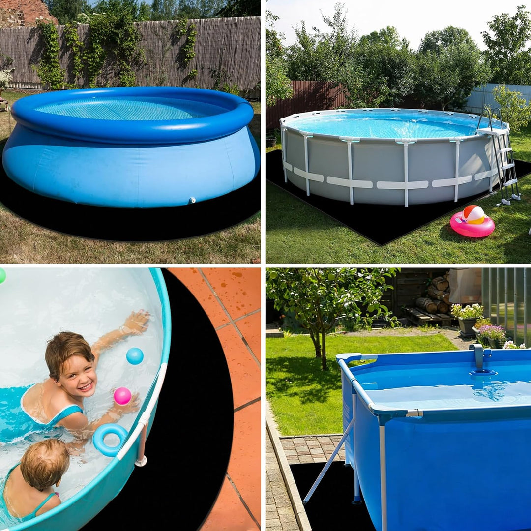 YumSur Bodenplane für Pools,Poolmatten Schutzboden, 3.35m Poolunterlage, Bodenschutzplane Swimmingpo