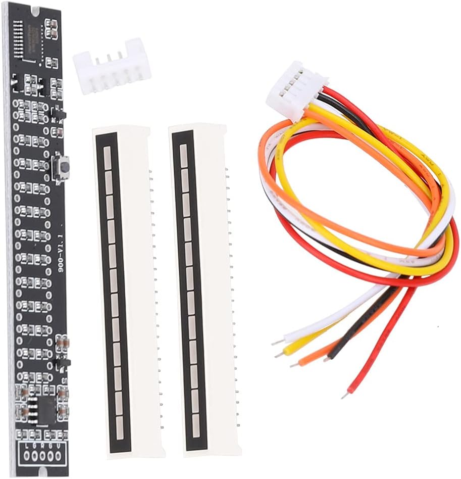 Oumefar Mini DIY Dual 12-stufige Stereo-Musik-Audiospektrum-Pegelanzeige VU-Meter-Verstärkerplatine