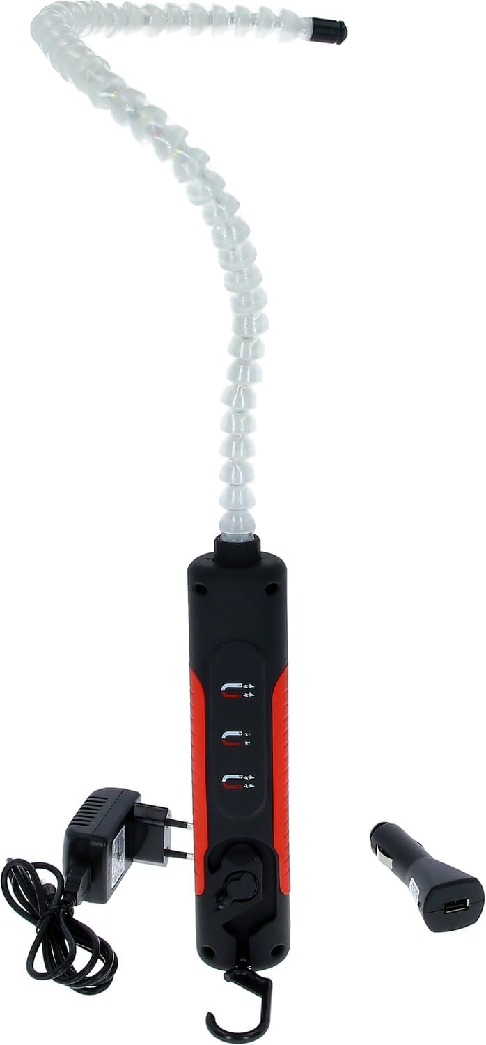 KS Tools 150.4345 Flexible Inspektionslampe, 6 Watt LED + 1 LED Kopflicht
