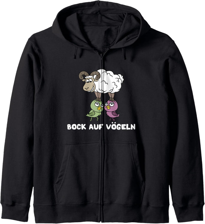 Bock Auf Vögeln - Lustiger Zweideutiger Spruch Party Kapuzenjacke