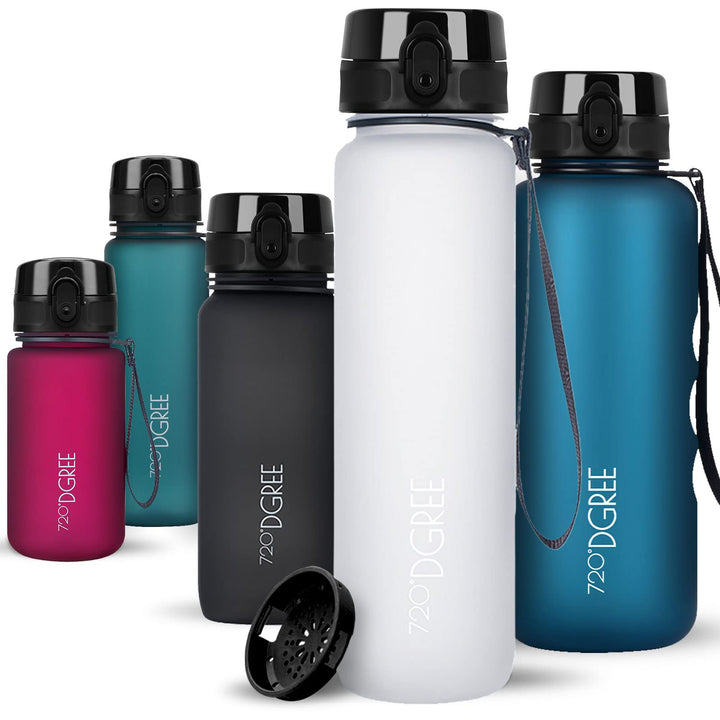 720°DGREE Trinkflasche “uberBottle“ +Sieb - 350ml, 500ml, 650ml, 1000ml, 1,5l, 2l - BPA-Frei - Wasse