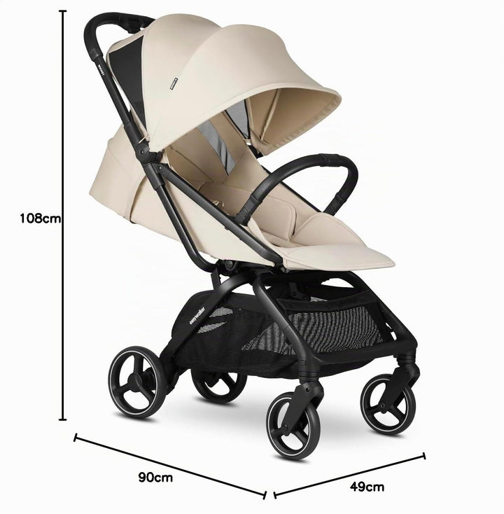 Easywalker Rockey M Kinderwagen &amp; Buggy 0-22 kg, Kompakt &amp; Leicht, Einhand-Faltmechanismus, Verstell