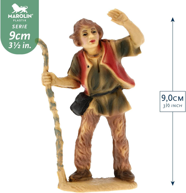 Marolin Hirte spähend, zu 9cm Fig. (Kunststoff)