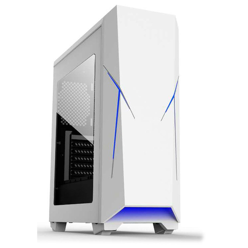 TALIUS Gaming-Gehäuse, ATX-Turm-PC, Tal Style (Tal-XENTINEL WHT) Schwarz, Weiss, Schwarz, Weiss
