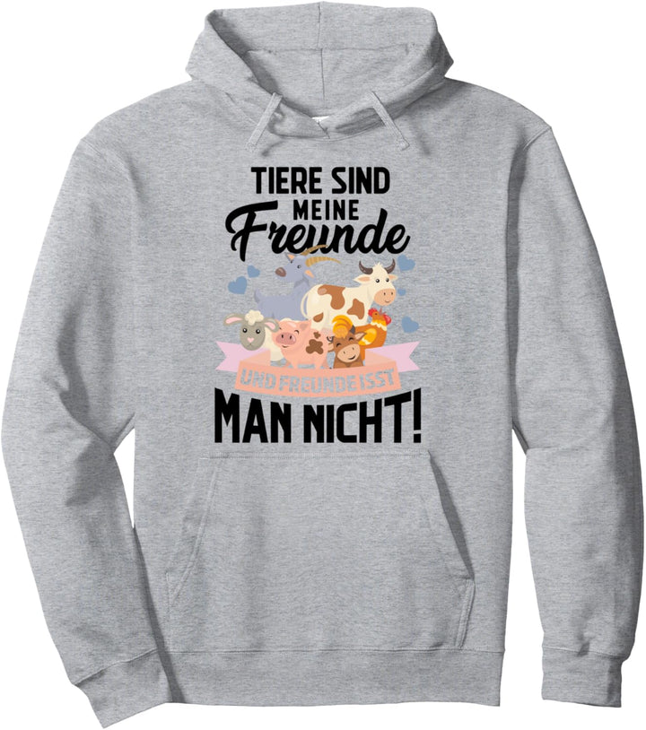 Veganer Spruch Geschenk Tiere Sind Meine Freunde Vegan Gesch Pullover Hoodie