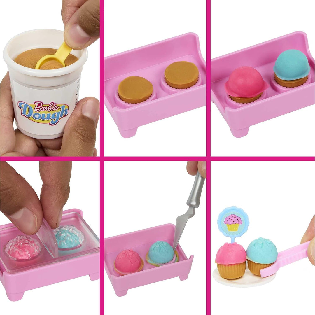 BARBIE Malibu Roberts - Puppe und Spielset mit 18 Teilen zum Backen, inklusive formbarem Teig und Fö