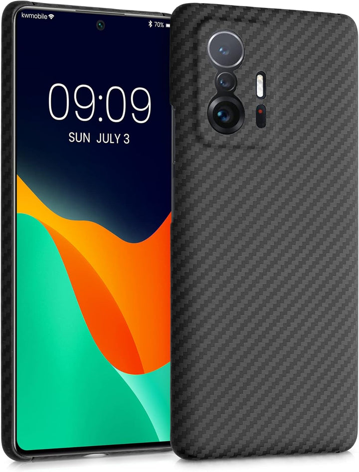 kalibri Schutzhülle kompatibel mit Xiaomi 11T / 11T Pro - Hülle Aramid - Handy Cover Case Handyhülle