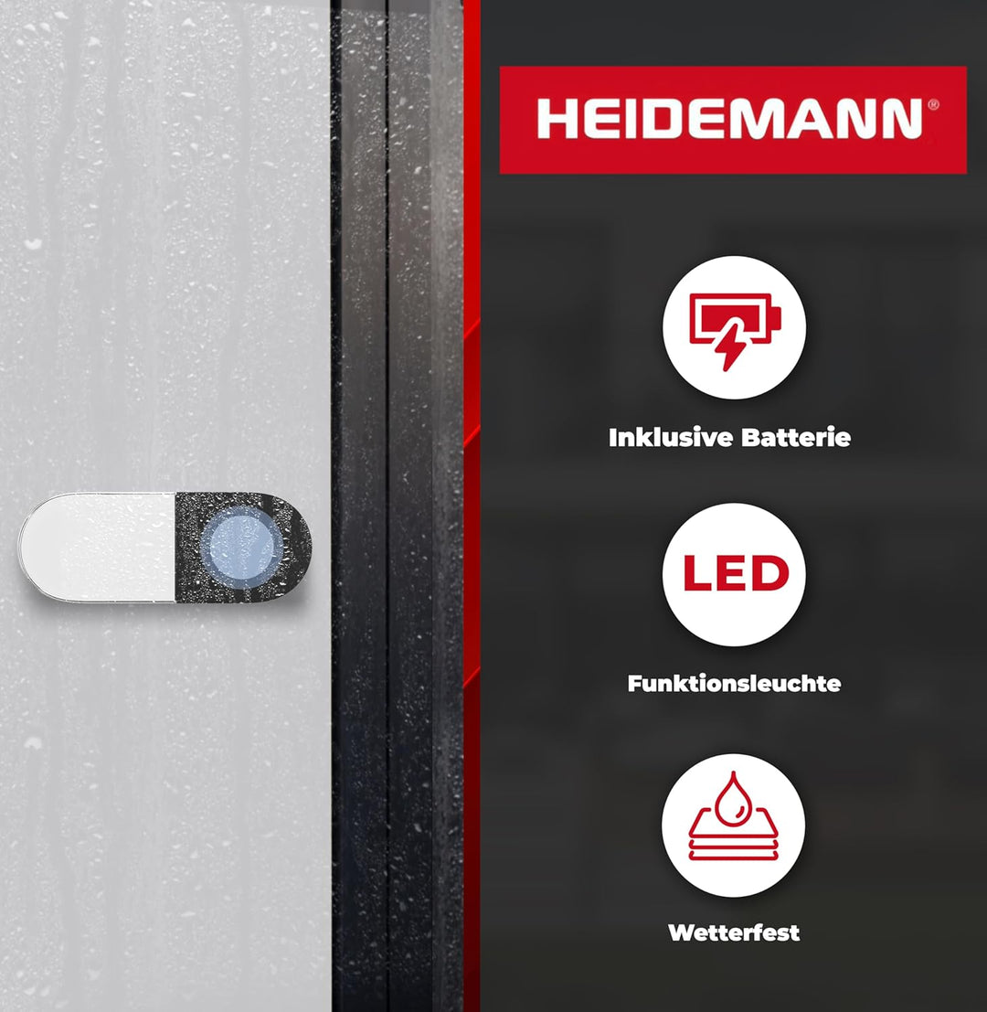 Heidemann 70911 Funkgong-Set Black Line