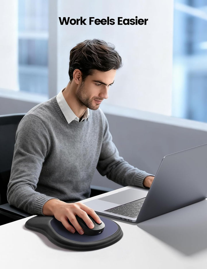 MEATANTY Ergonomisches Mauspad mit Gelkissen Mousepad Handauflage [Schmerzlinderung] [Gesunde Haltun