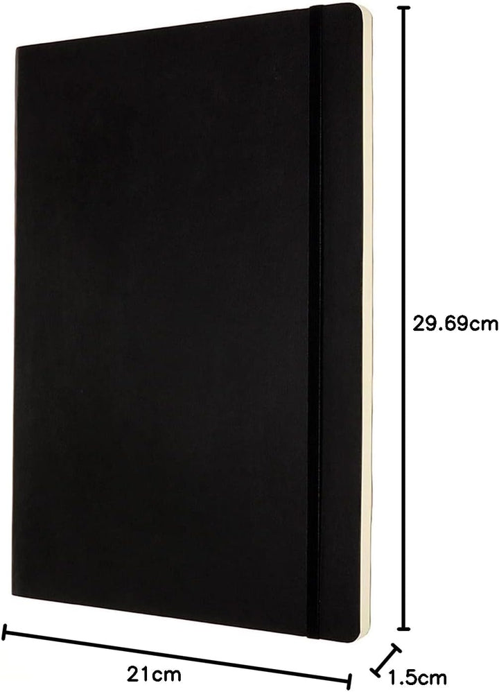 Moleskine - Klassisches Blanko Notizbuch - Notizheft mit Softcover und elastischem Verschluss - Mass