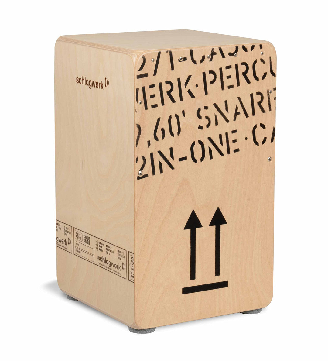 Schlagwerk 2inOne CP 404 Cajon large Holz Trommel Nature H 49cm Single, Nature H 49cm Single